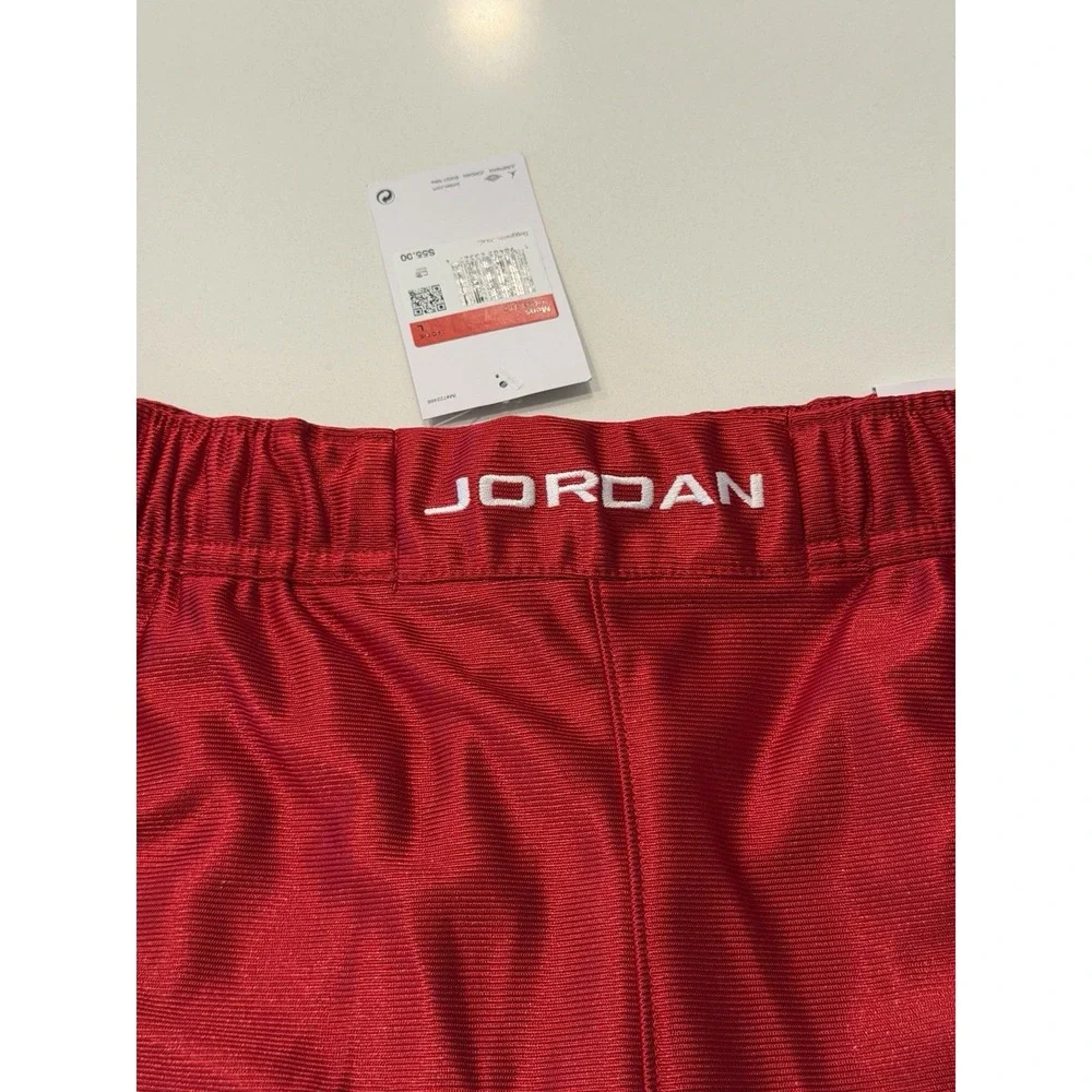 Jordan Brooklyn Cat Scratch Shorts Gym Red White HV0560-687 Mens Large NWT